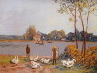 Sisley, Alfred - By the River Loing